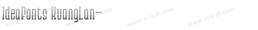 IdeaFonts KuangLan字体转换